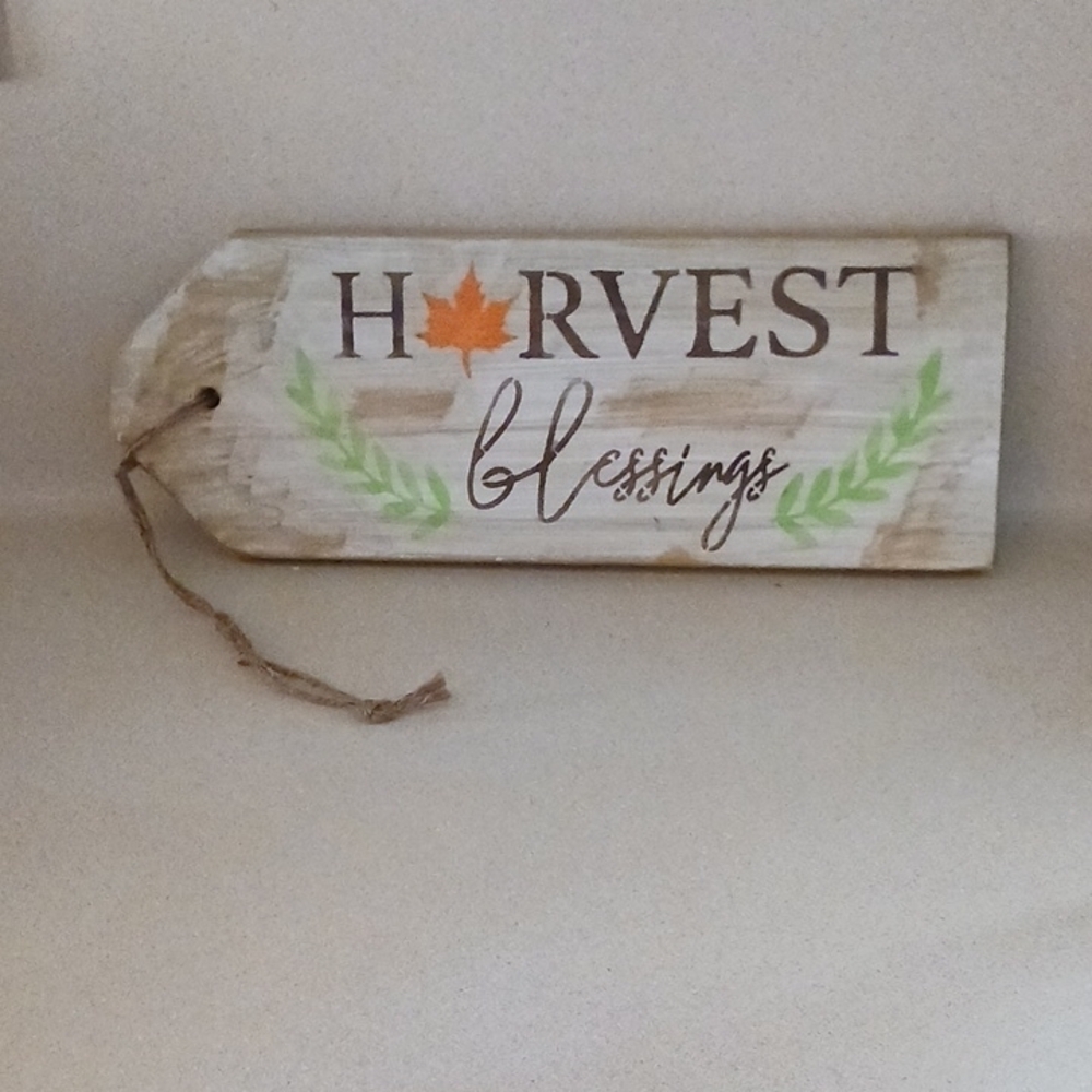 HARVEST BLESSINGS DOOR TAG